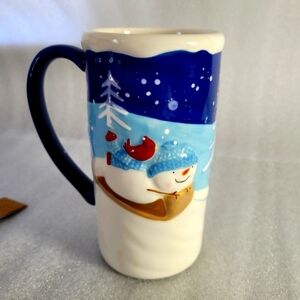 St Nicholas Square "Let It Snow" Tall Coffee/Hot Chocolate Mug
